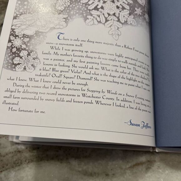 Stopping by Woods on a Snowy Evening By Robert Frost Illustrated Hardcover New - Picture 9 of 13